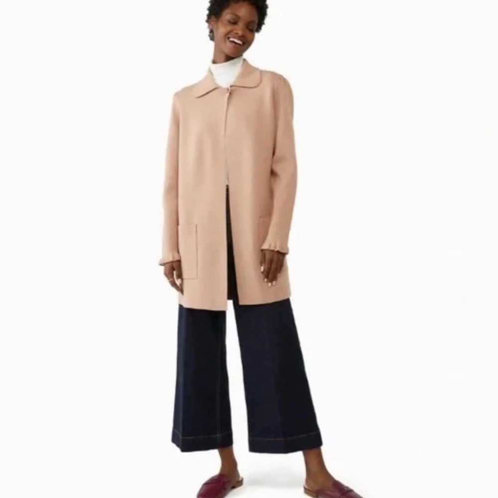 Kate Spade Black‎ Knit Long Blazer Sweater